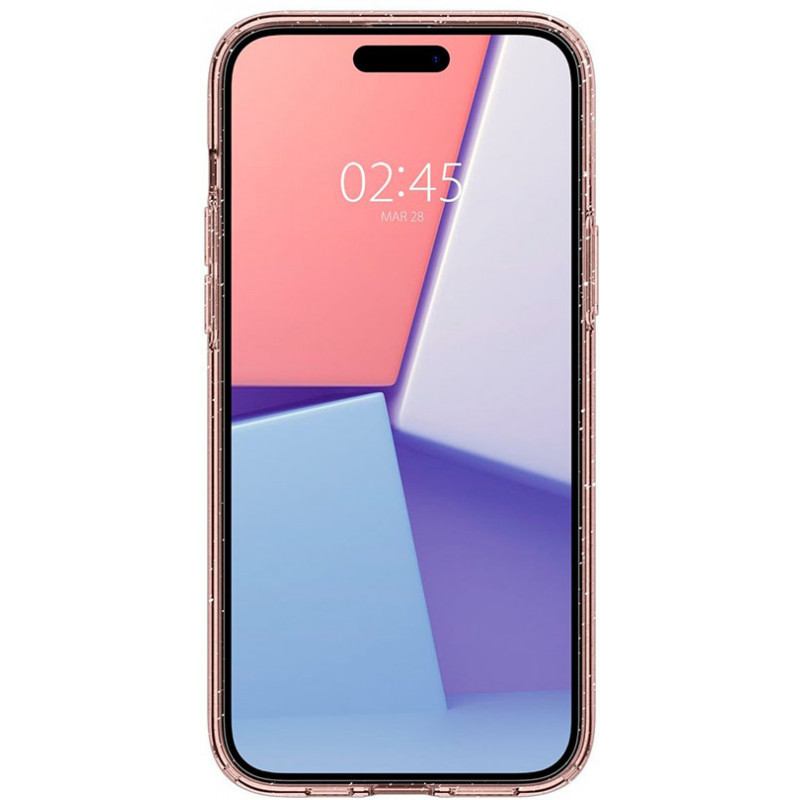 Чохол Spigen для Apple iPhone 15 Liquid Crystal Glitter, Rose Quartz