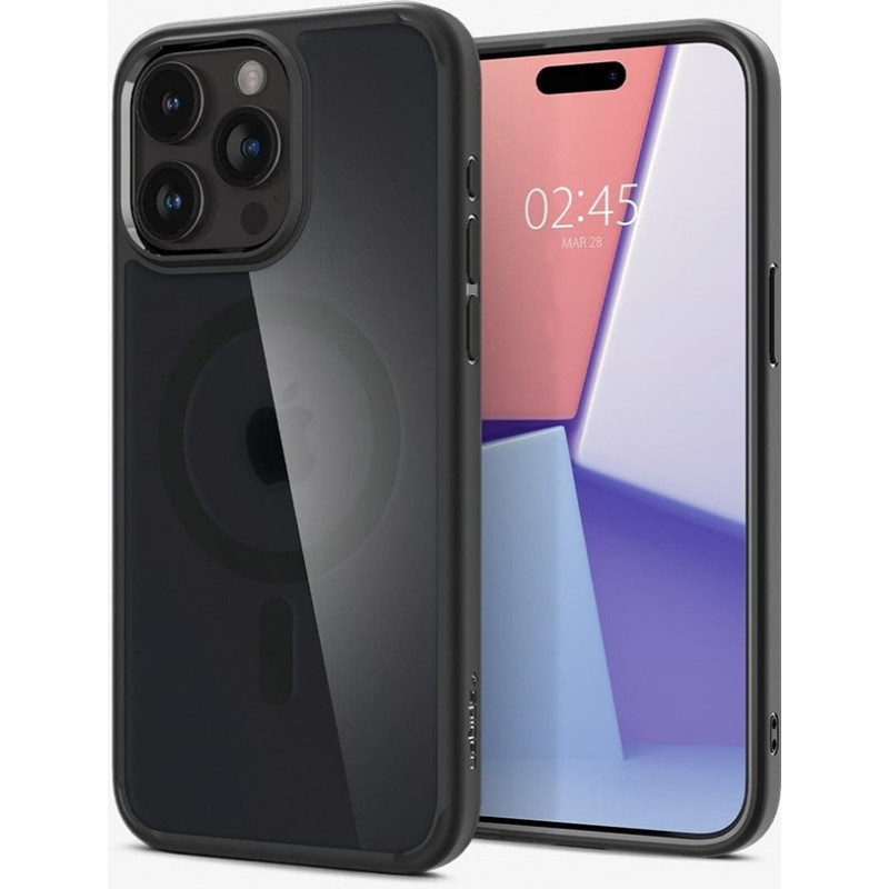 Чохол Spigen для Apple iPhone 15 Pro Ultra Hybrid MagFit, Frost Black