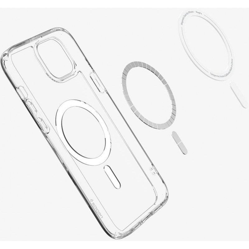 Чохол Spigen для Apple iPhone 15 Ultra Hybrid MagFit, White