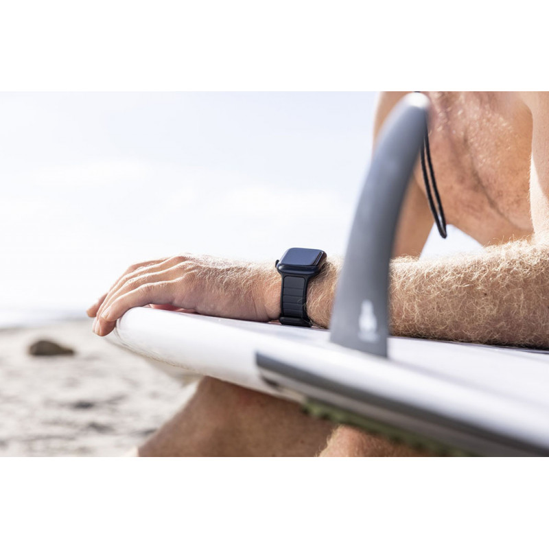 Ремінець UAG для Apple Watch 45/44/42 Torquay, Black-Graphite