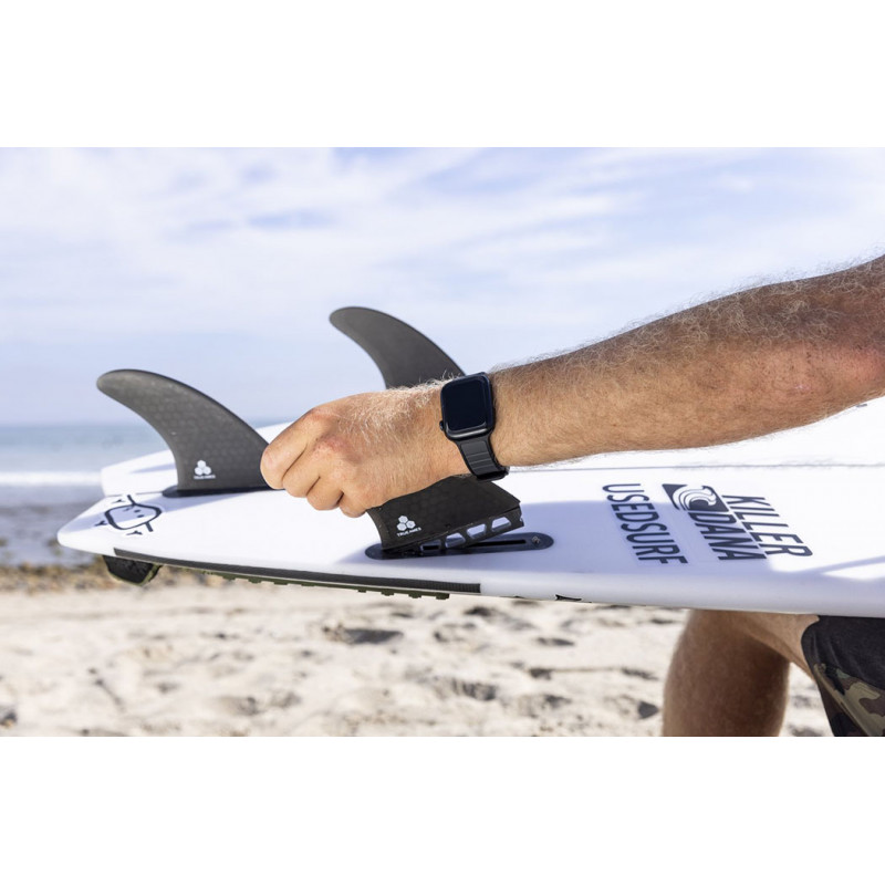 Ремінець UAG для Apple Watch 45/44/42 Torquay, Black-Turquoise