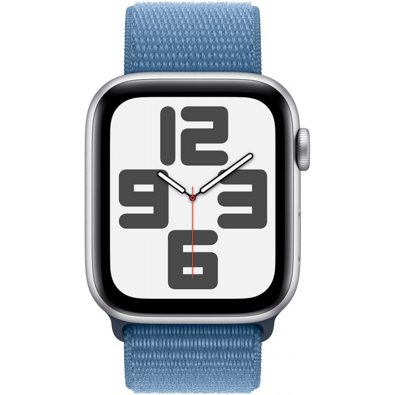Смартгодинник Apple Watch SE GPS 44mm Silver Aluminium Case with Winter Blue Sport Loop