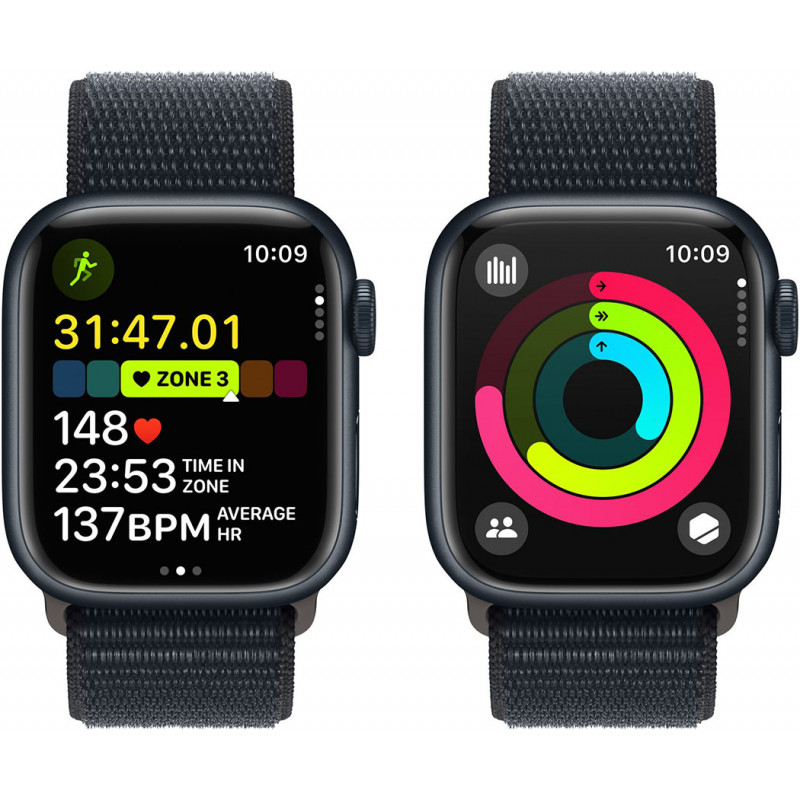 Смартгодинник Apple Watch Series 9 GPS 41mm Midnight Aluminium Case with Midnight Sport Loop