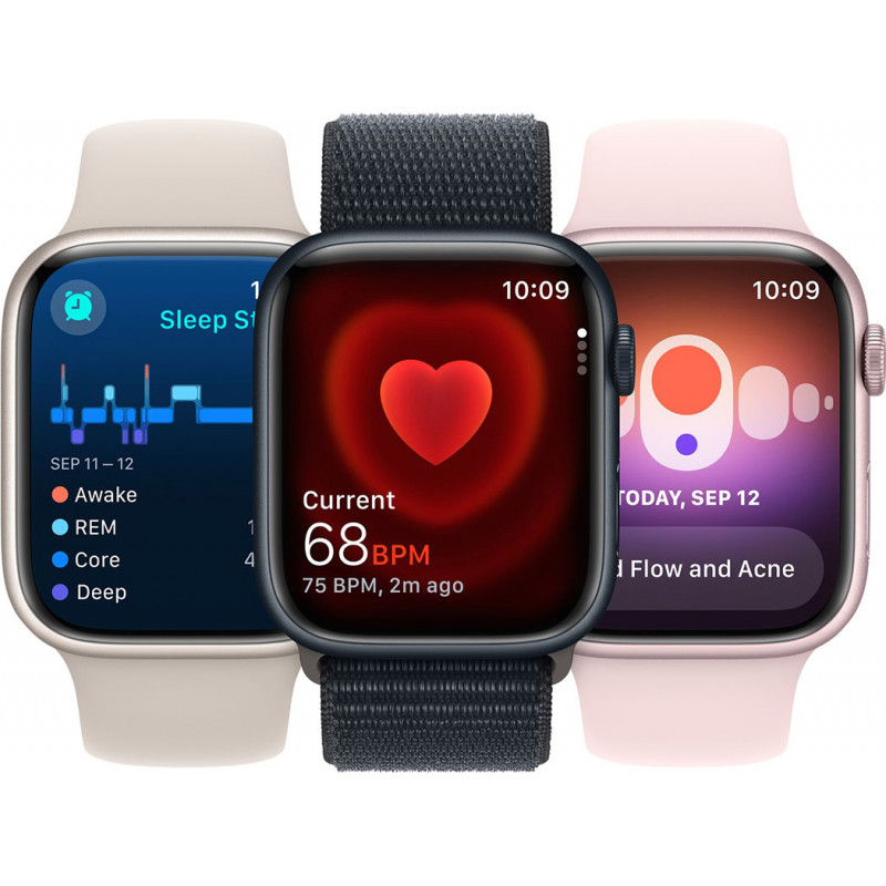 Смартгодинник Apple Watch Series 9 GPS 41mm Pink Aluminium Case with Light Pink Sport Band – S/M