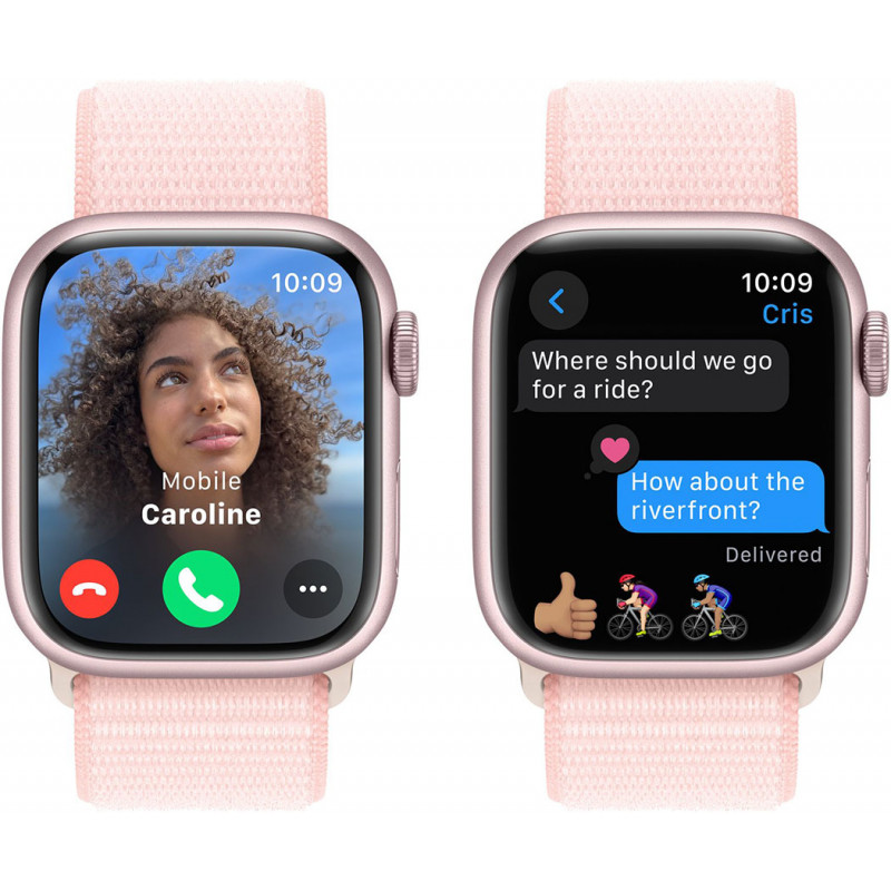 Смартгодинник Apple Watch Series 9 GPS 41mm Pink Aluminium Case with Light Pink Sport Loop